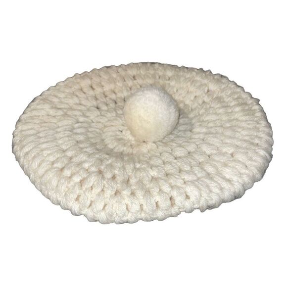 Ooh La La!! French Crochet Beret with Pom - Picture 7 of 11